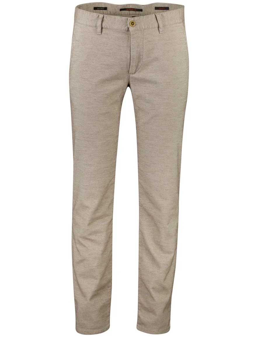 Alberto Lou tapered fit pantalon bruin