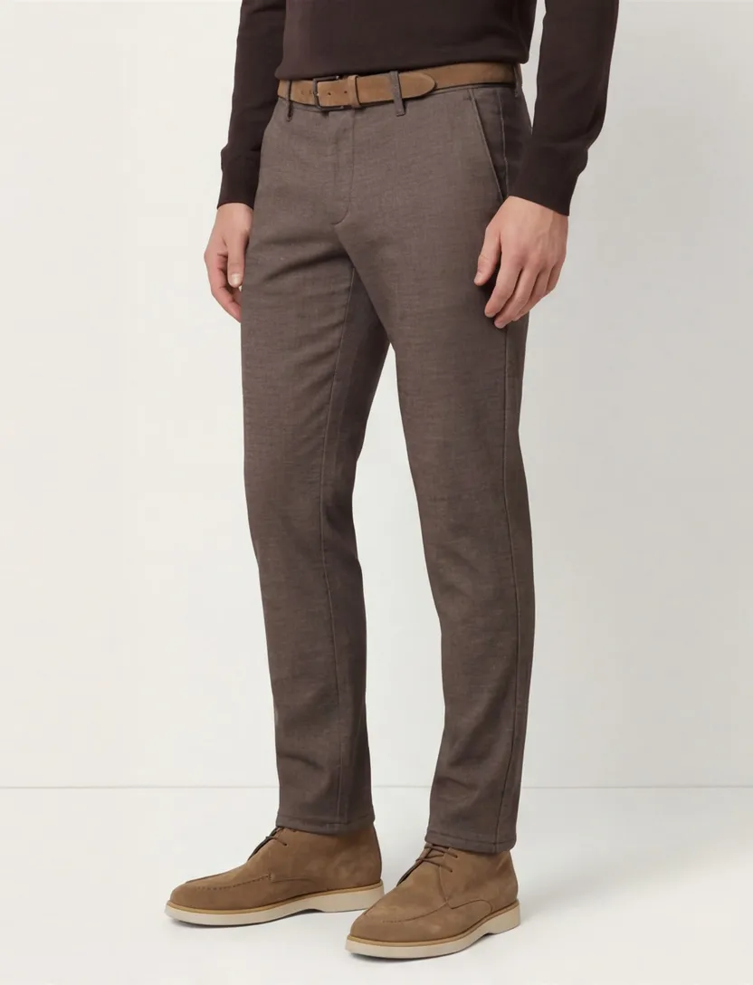 Bruin broek Alberto