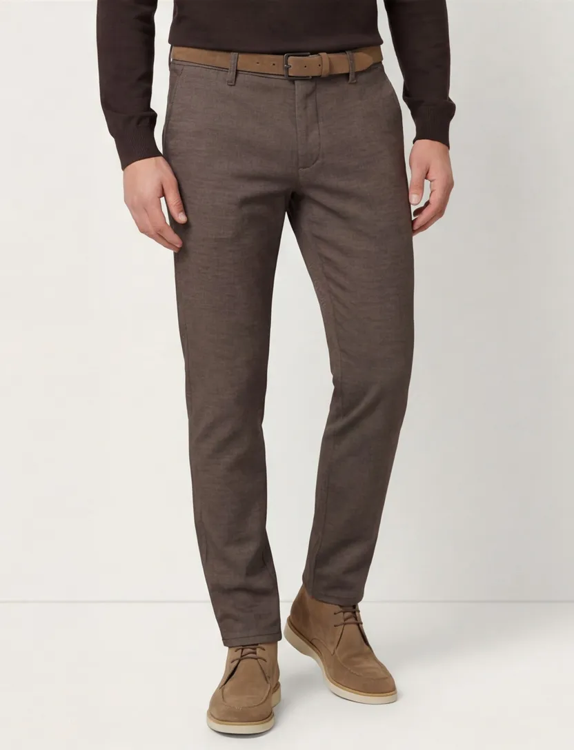 Bruin broek Alberto