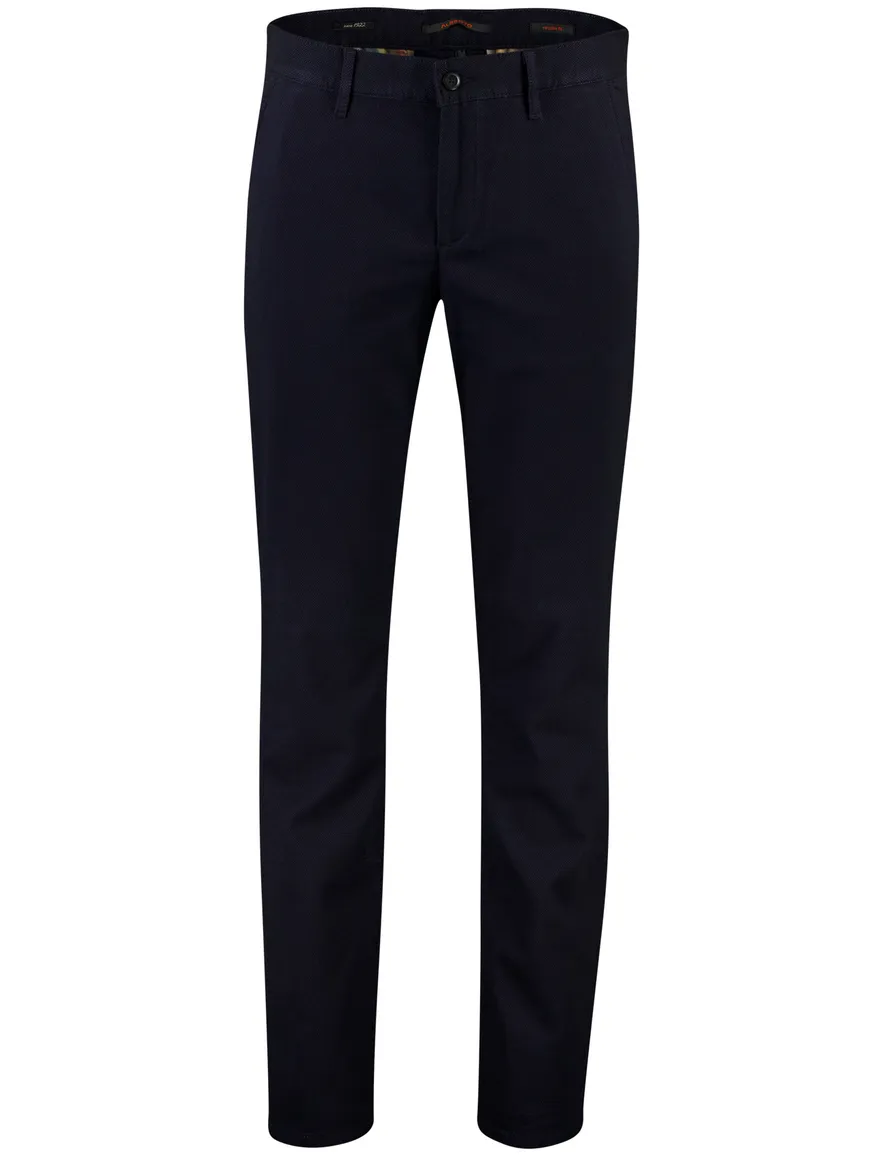 Alberto regular fit pantalon donker blauw