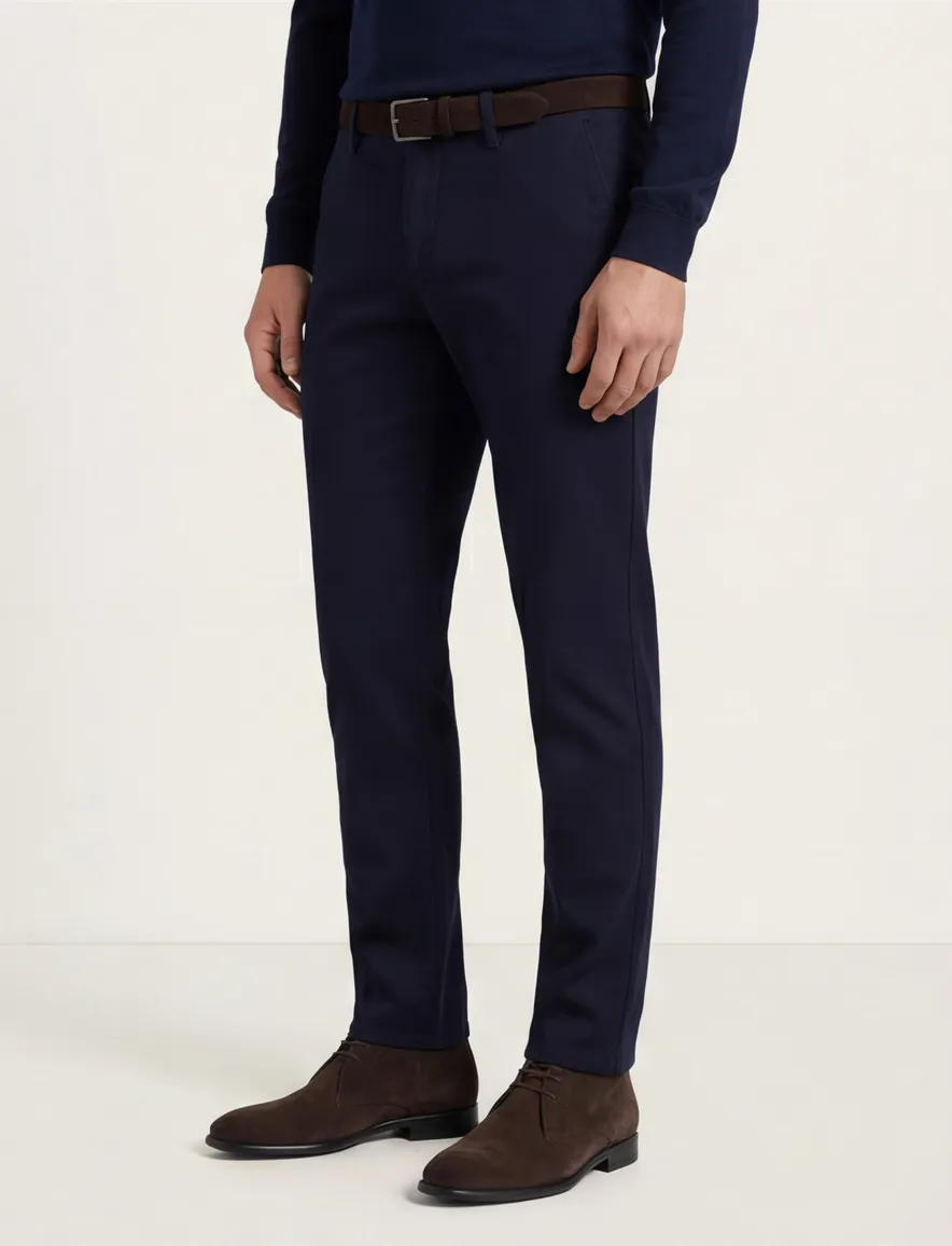 Alberto regular fit pantalon donker blauw