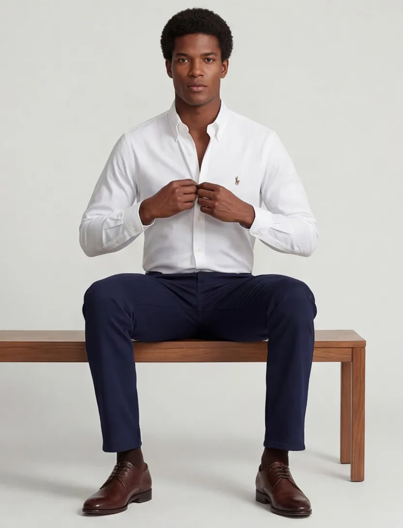 Polo Ralph Lauren custom fit overhemd wit