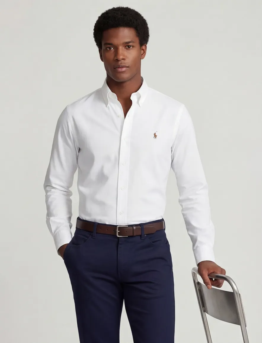 Polo Ralph Lauren custom fit overhemd wit