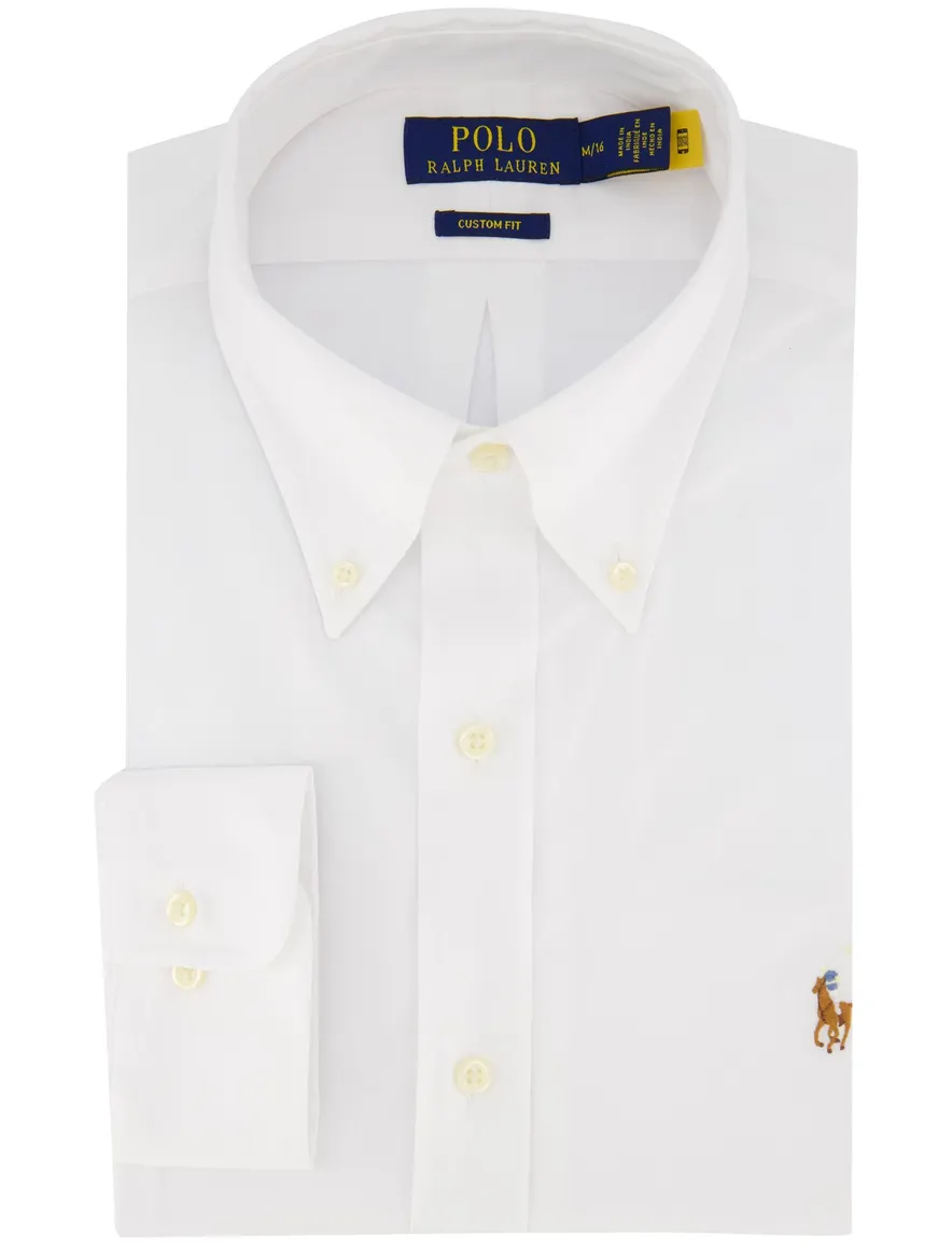 Polo Ralph Lauren custom fit overhemd wit