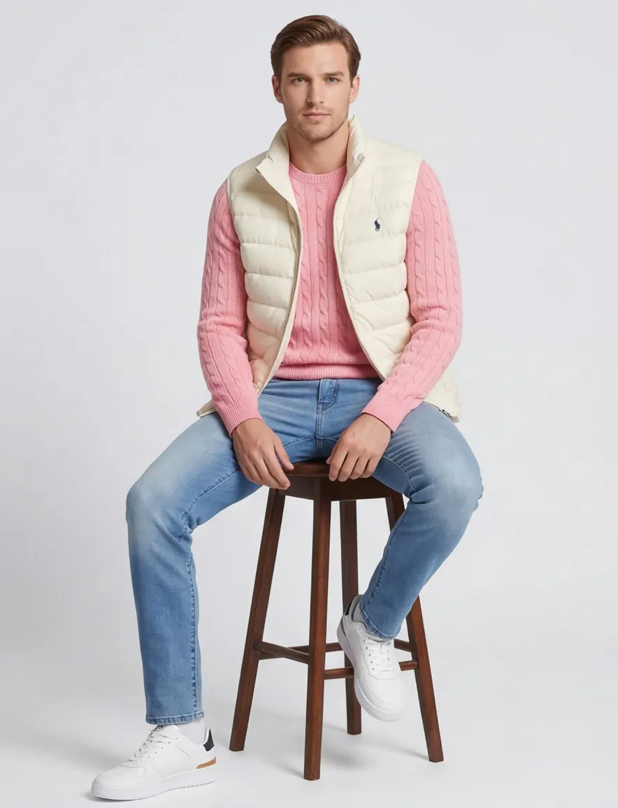 bodywarmer creme Polo Ralph Lauren Classic Fit
