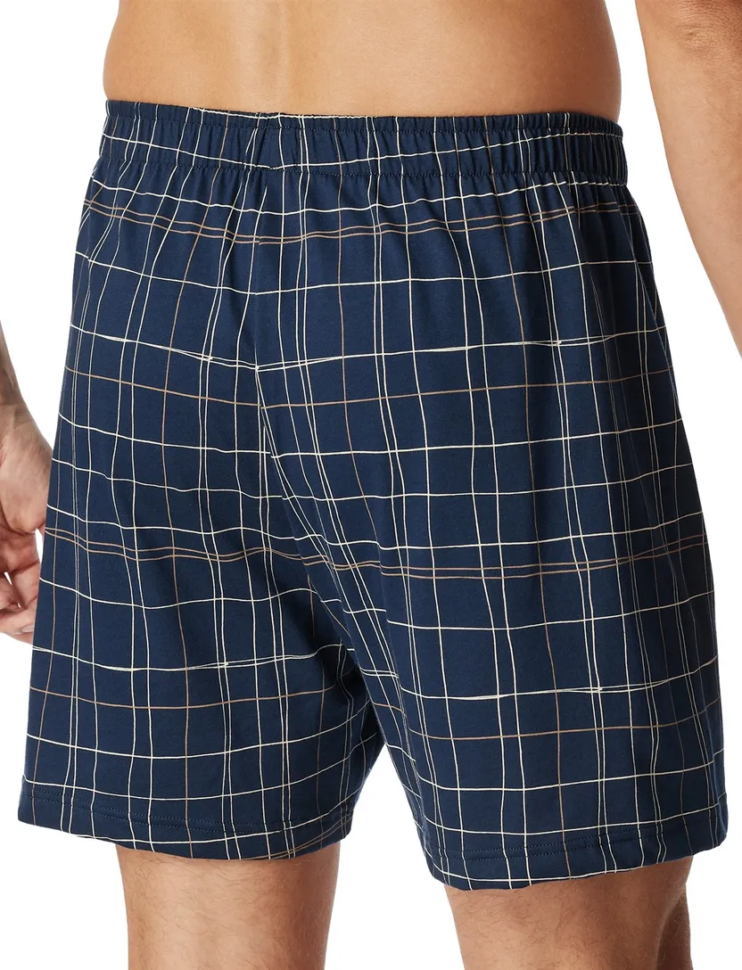 blauw geprint Schiesser boxershorts 2-pack