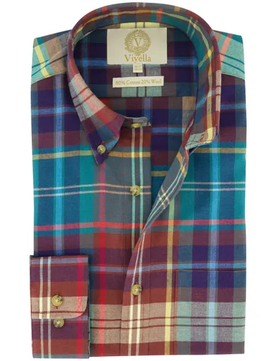 Viyella Viyella katoenen overhemd multicolor