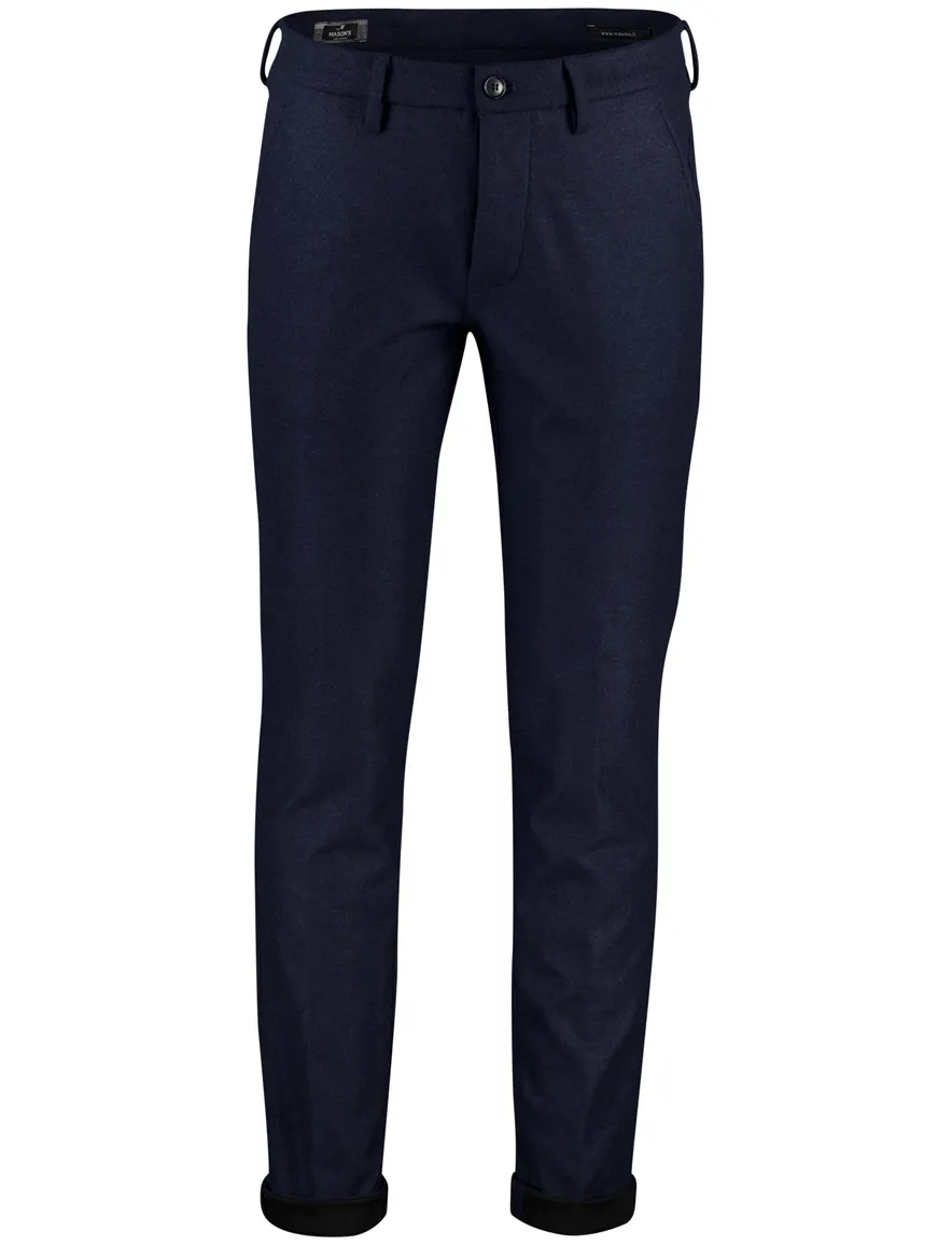 Mason's torino jog chino donkerblauw wol