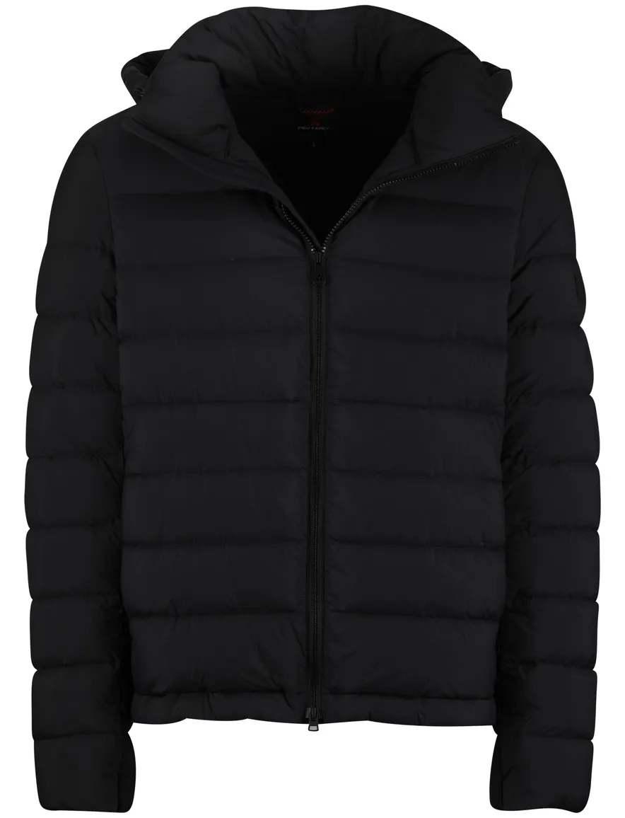 Peutery winterjas zwart effen puffer normale fit