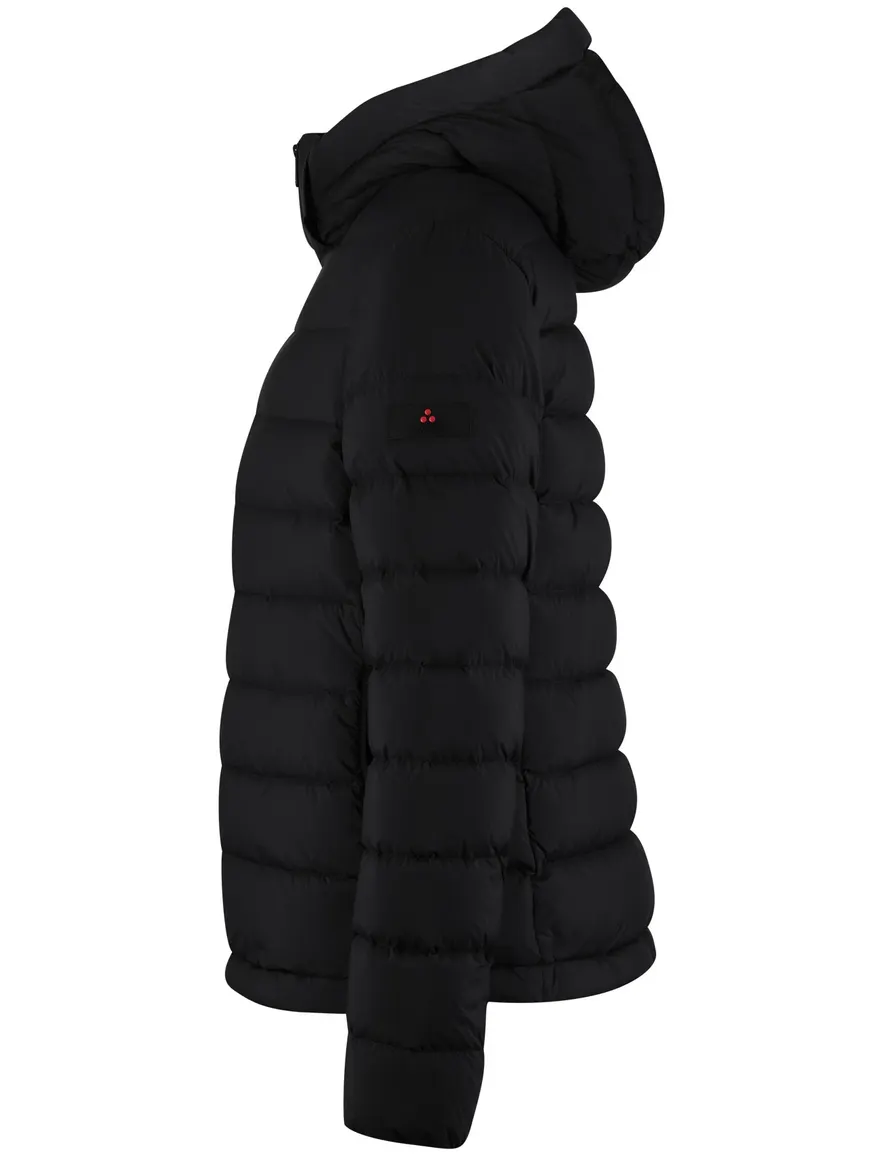 Peutery winterjas zwart effen puffer normale fit