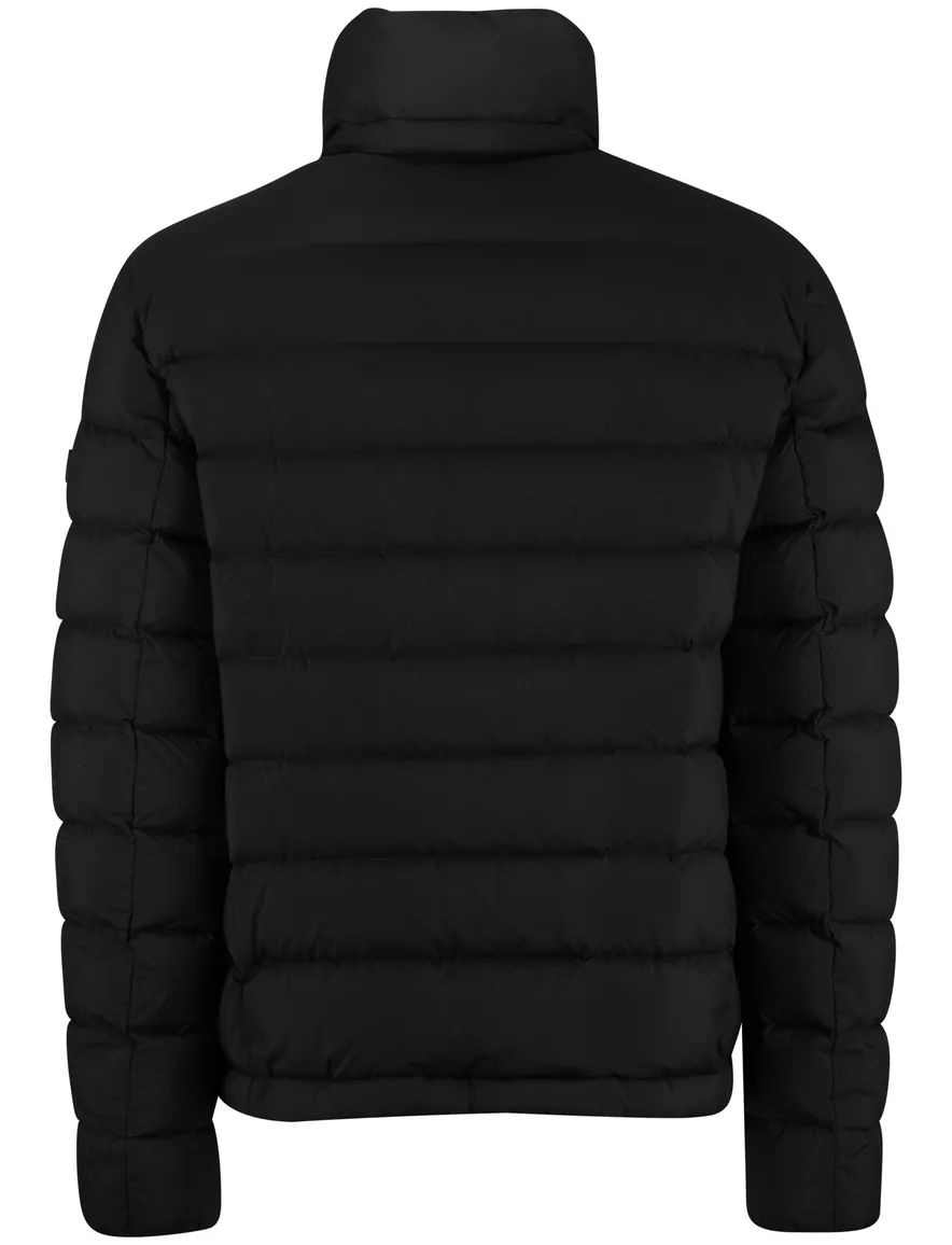Peutery winterjas zwart effen puffer normale fit