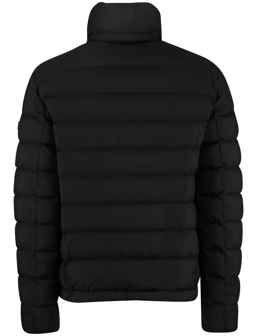 Peutery winterjas zwart effen puffer normale fit