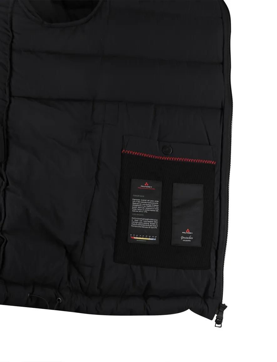 Peutery winterjas zwart effen puffer normale fit