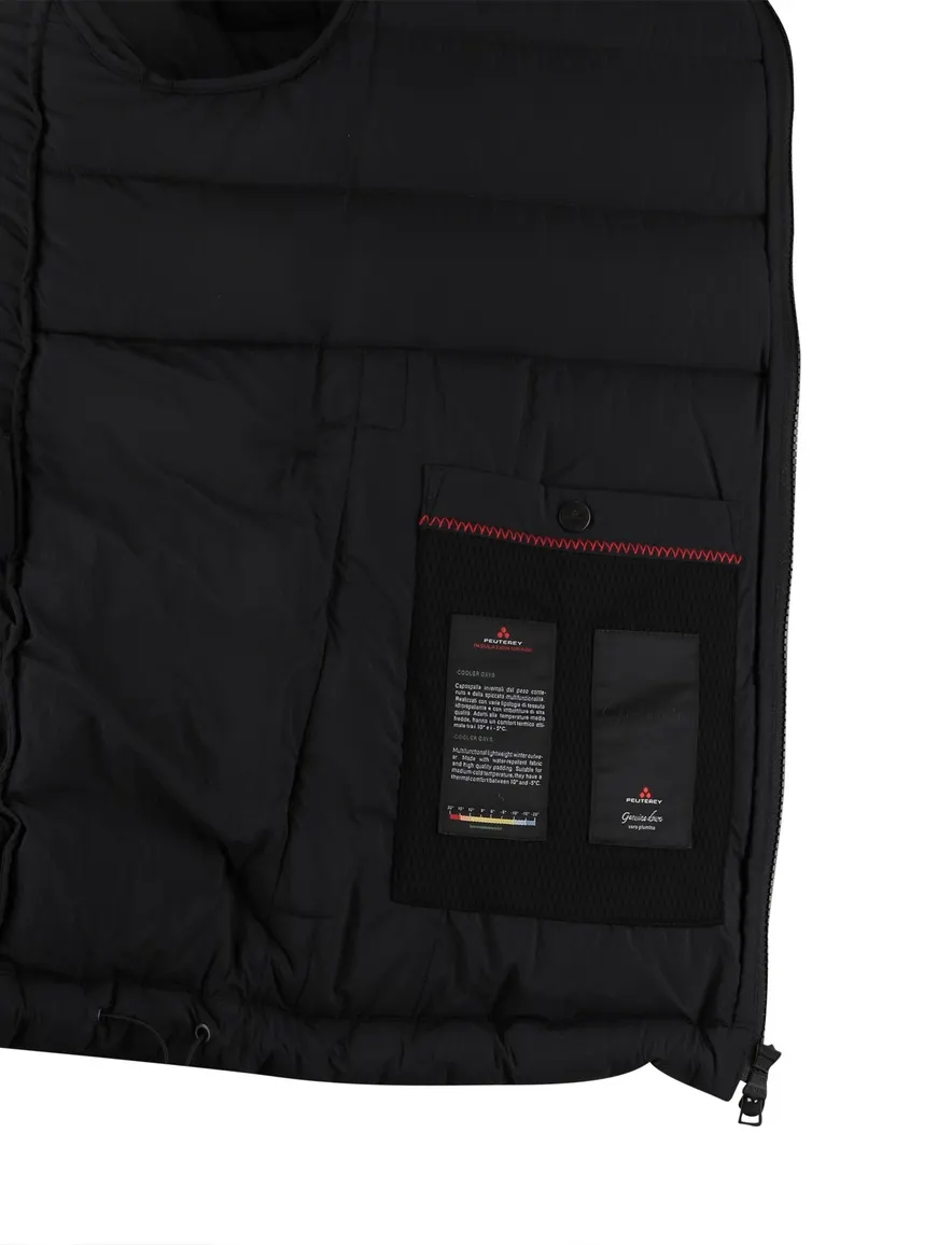 Peutery winterjas zwart effen puffer normale fit