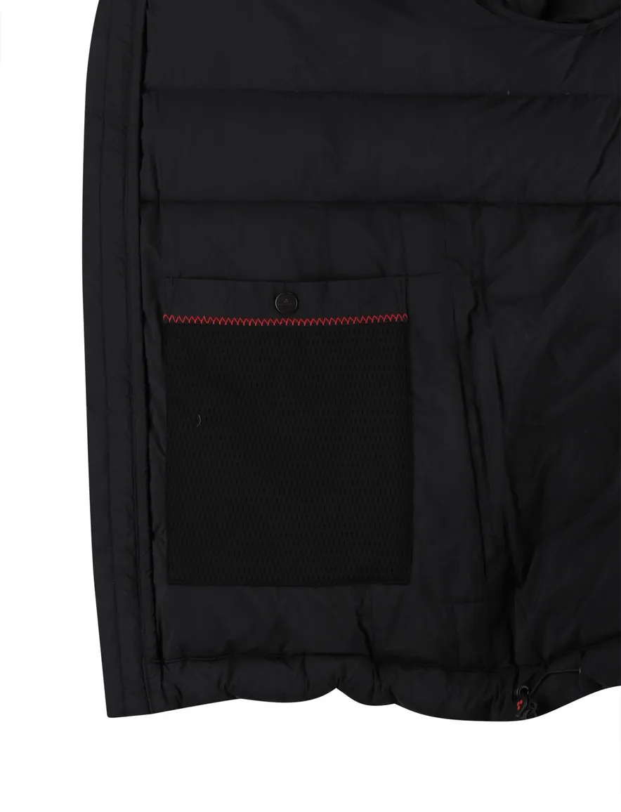 Peutery winterjas zwart effen puffer normale fit