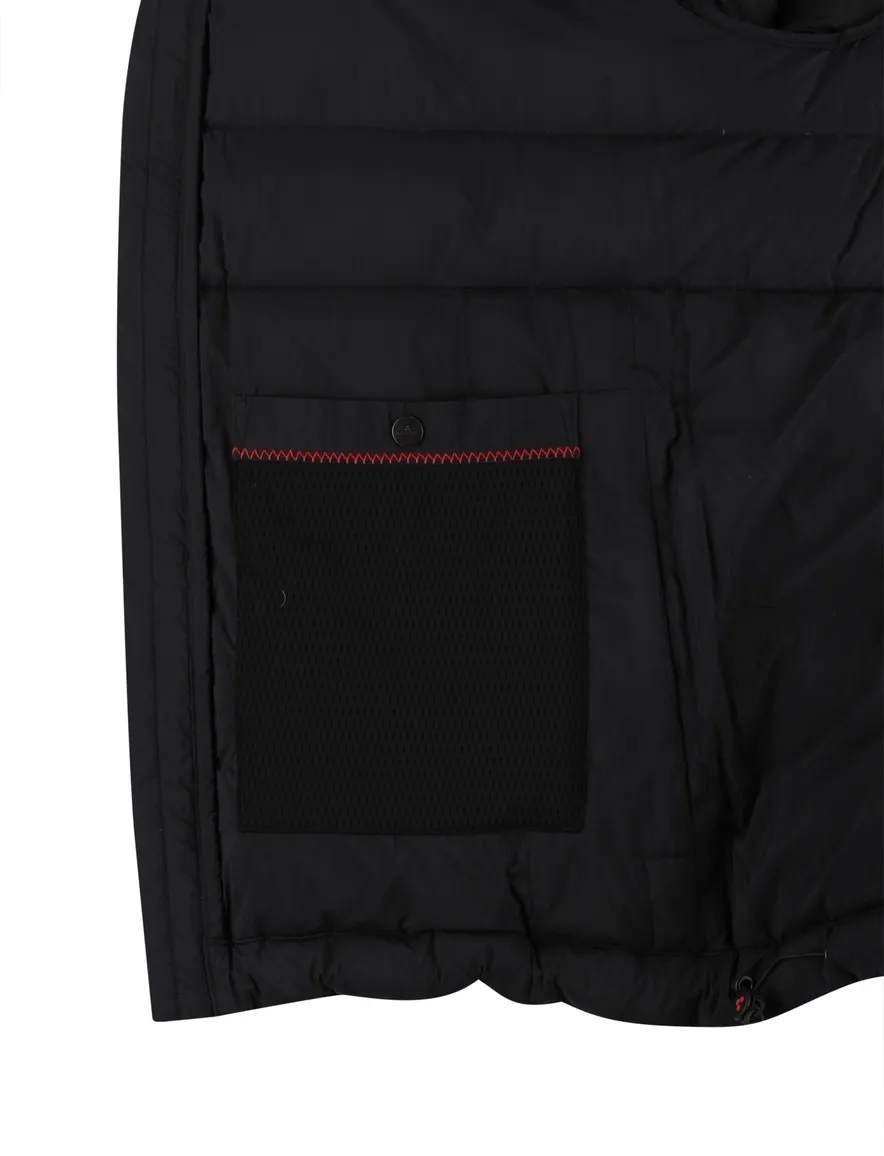 Peutery winterjas zwart effen puffer normale fit