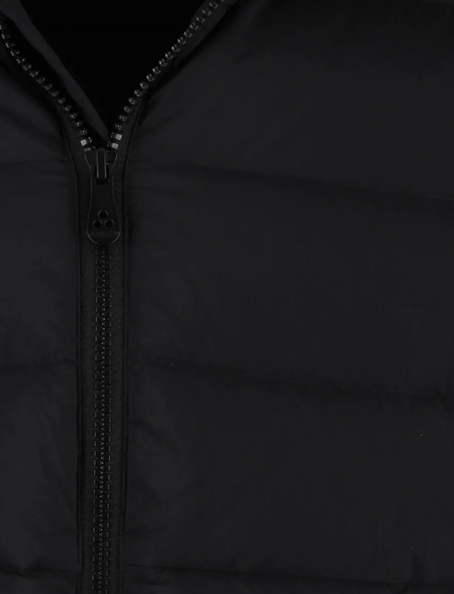 Peutery winterjas zwart effen puffer normale fit