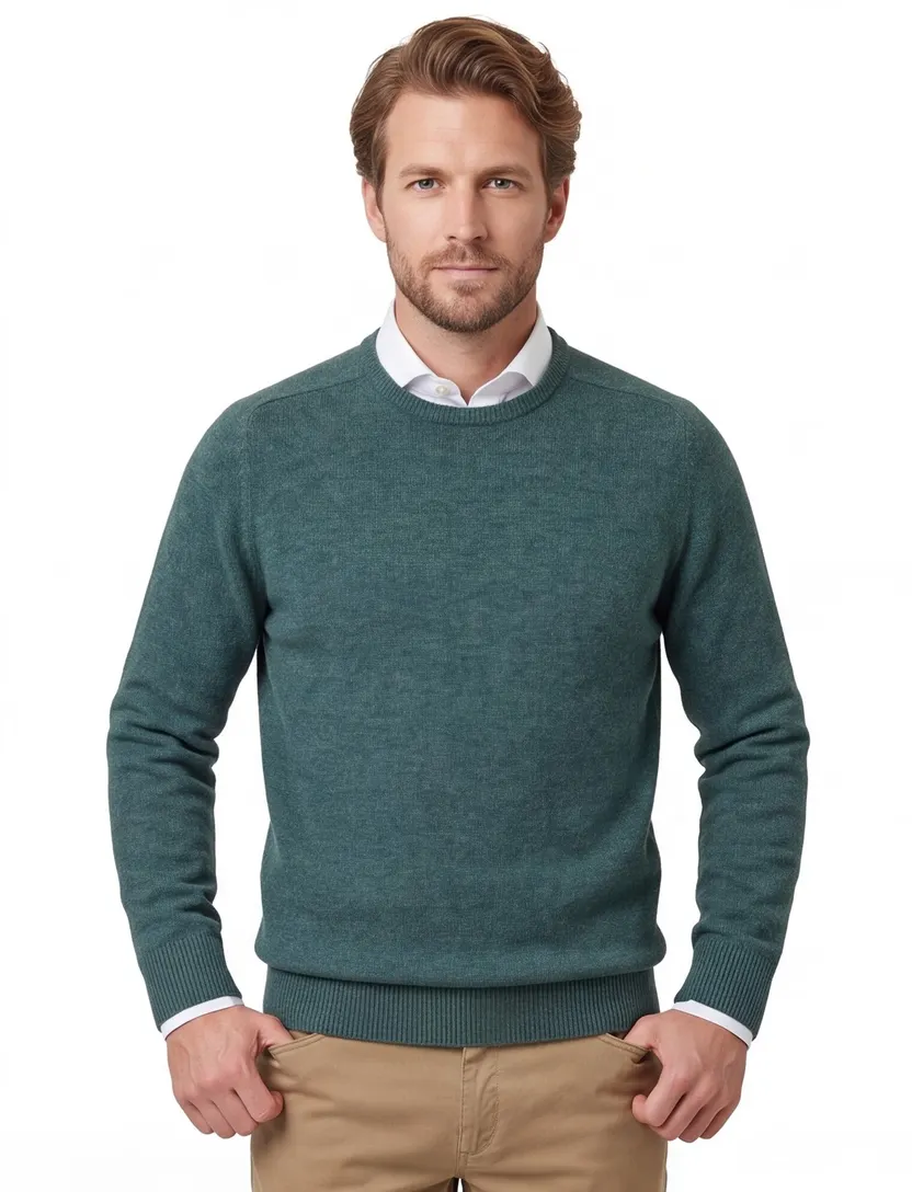 William Lockie trui Turquoise