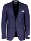 wollen colbert Carl Gross blauw effen normale fit