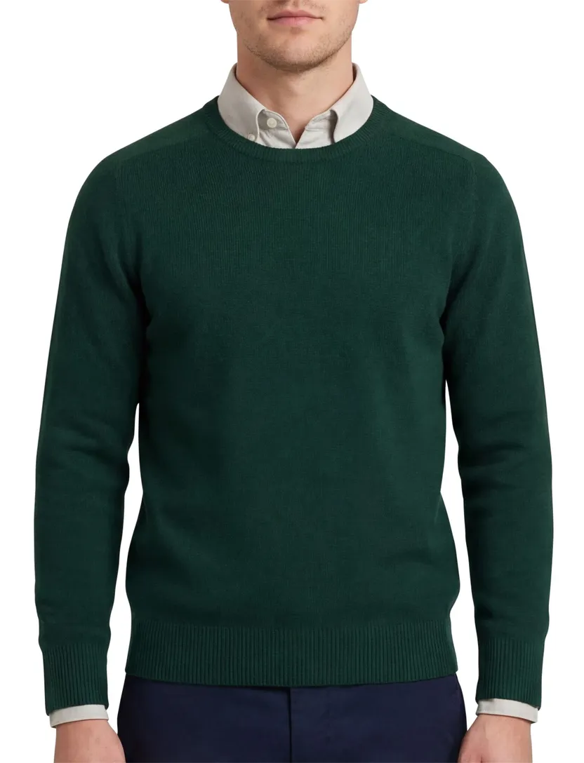 William Lockie trui wol groen