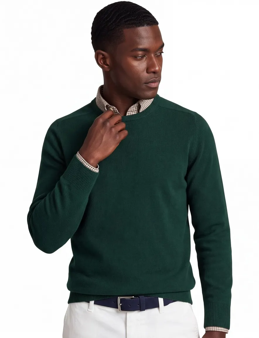 William Lockie trui wol groen