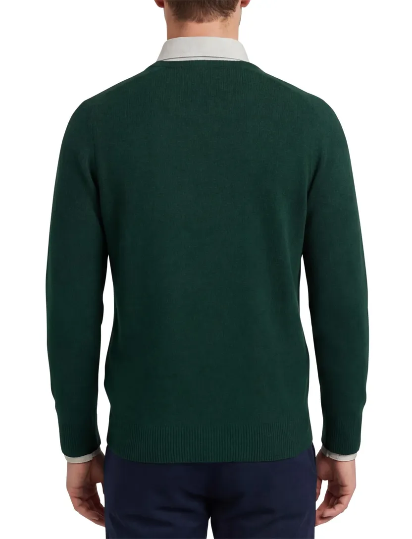 William Lockie trui wol groen