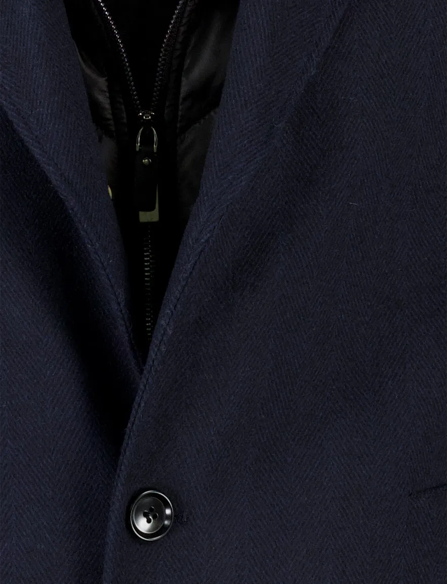 Carl Gross manteljas donkerblauw Raxton-V