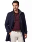 Carl Gross winterjas mantel effen donkerblauw