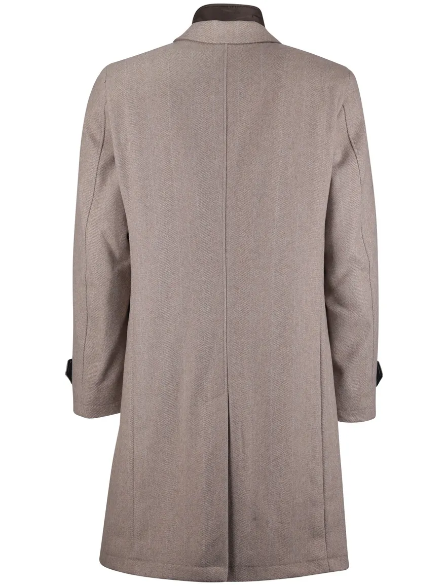 Carl Gross manteljas binnenvoering beige