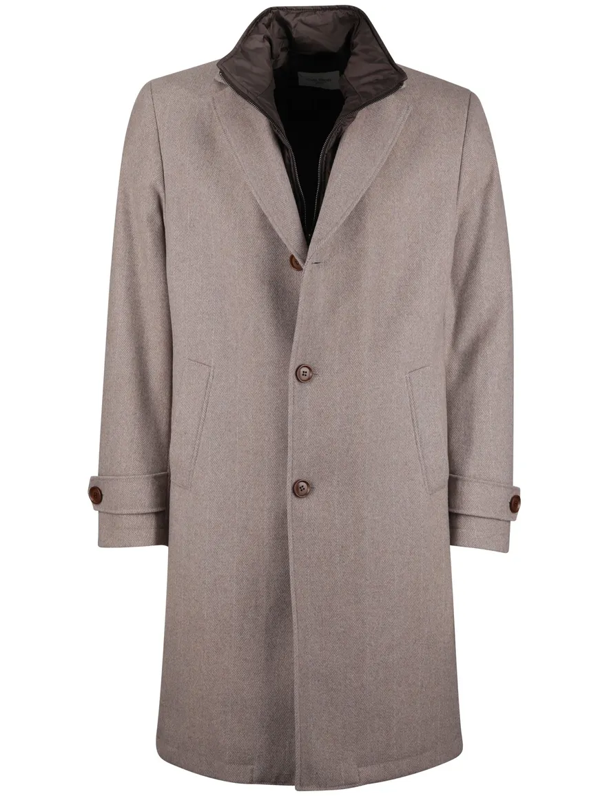 Carl Gross manteljas binnenvoering beige