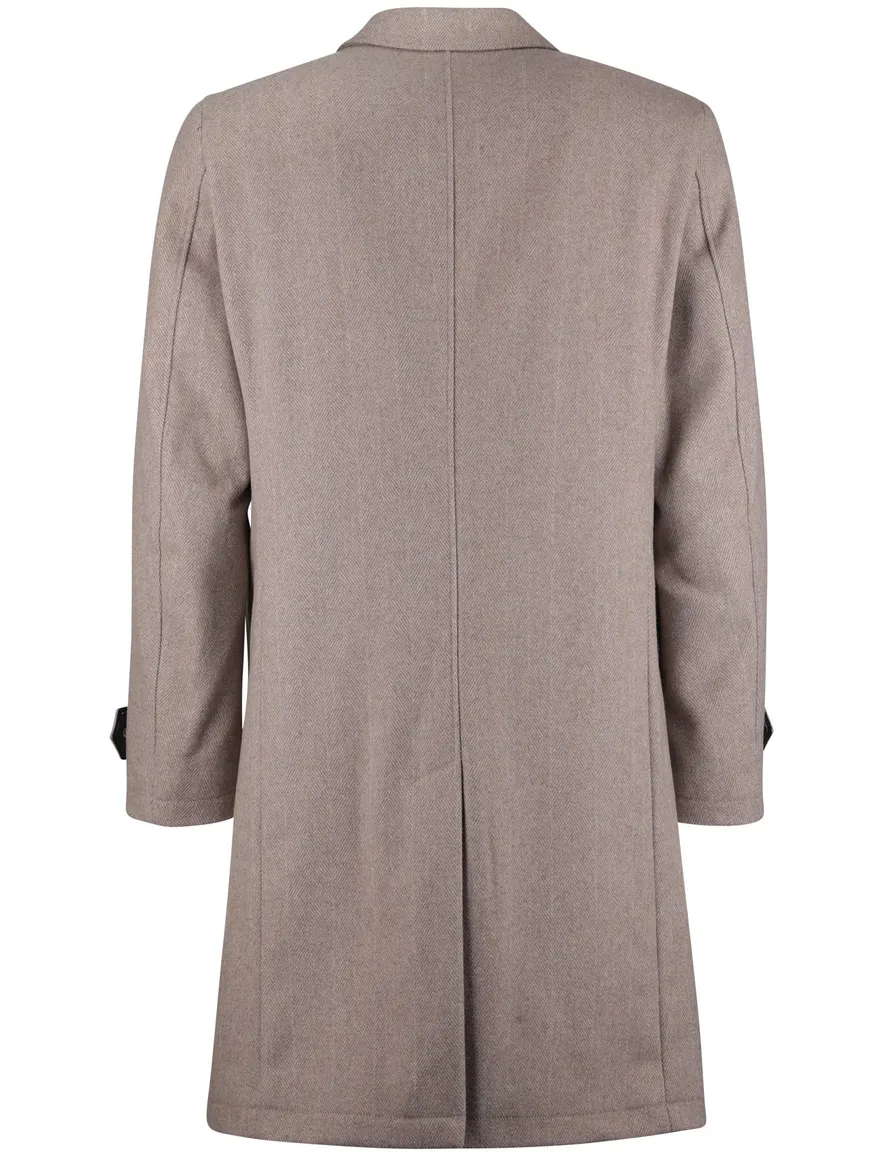 Carl Gross manteljas binnenvoering beige