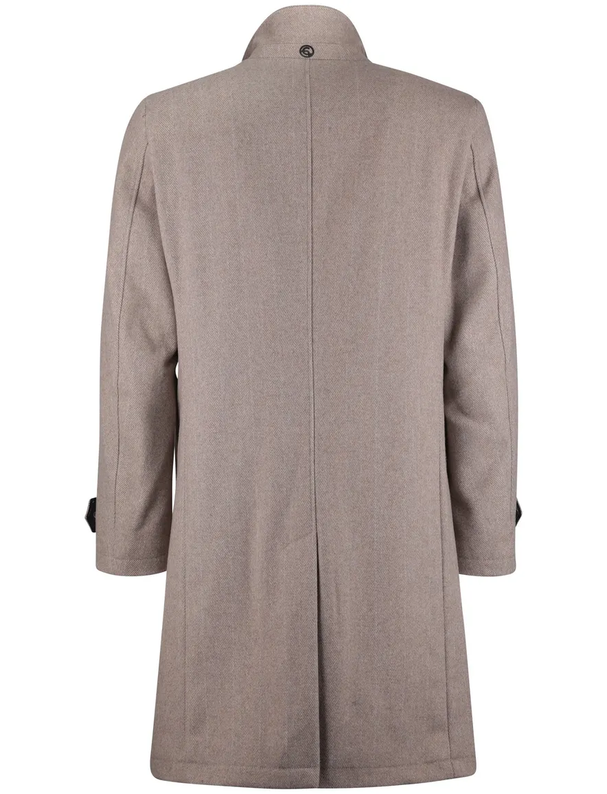 Carl Gross manteljas binnenvoering beige