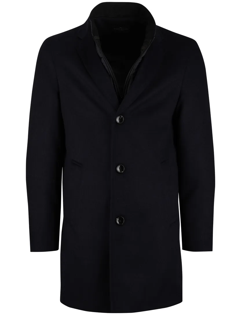 Portofino donkerblauw manteljas normale fit