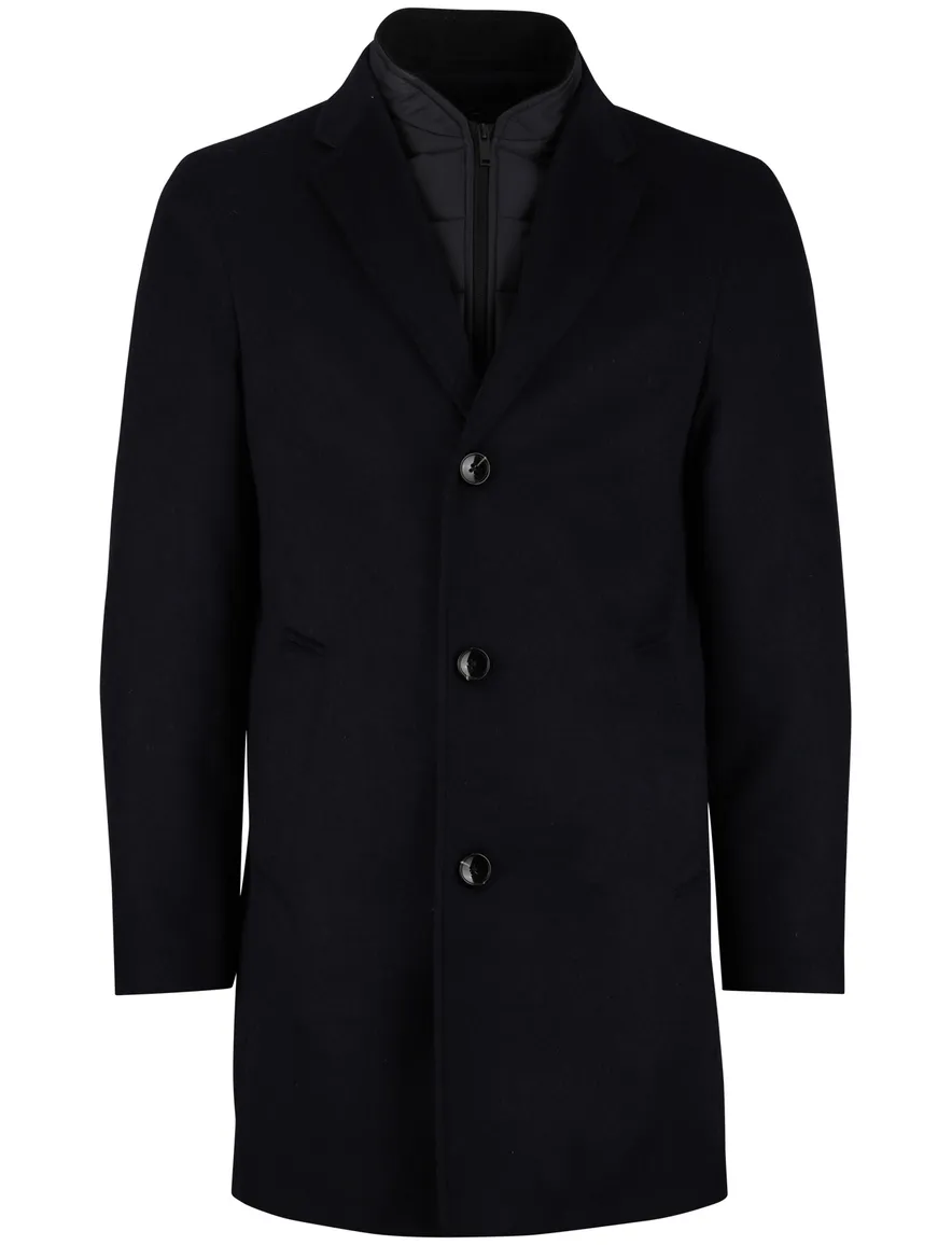 Portofino manteljas normale fit donkerblauw