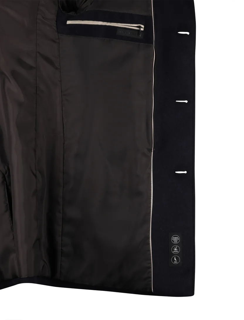 Portofino donkerblauw manteljas normale fit