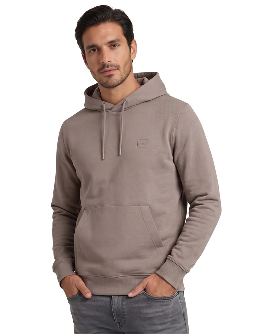 Boss Orange Wetalk hoodie capuchon bruin