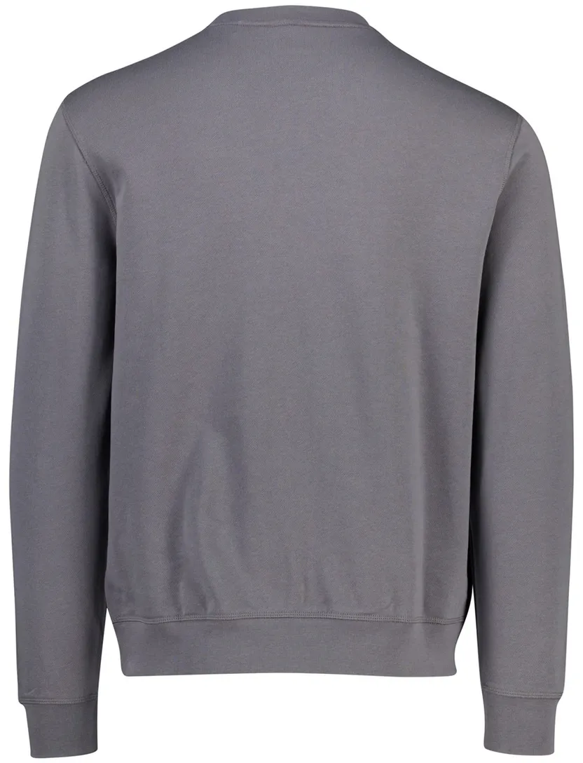 BOSS Orange sweater antraciet ronde hals effen