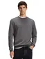 BOSS Orange sweater grijs ronde hals katoen