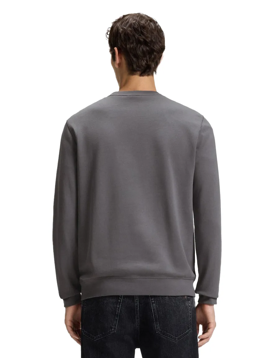 BOSS Orange sweater antraciet ronde hals