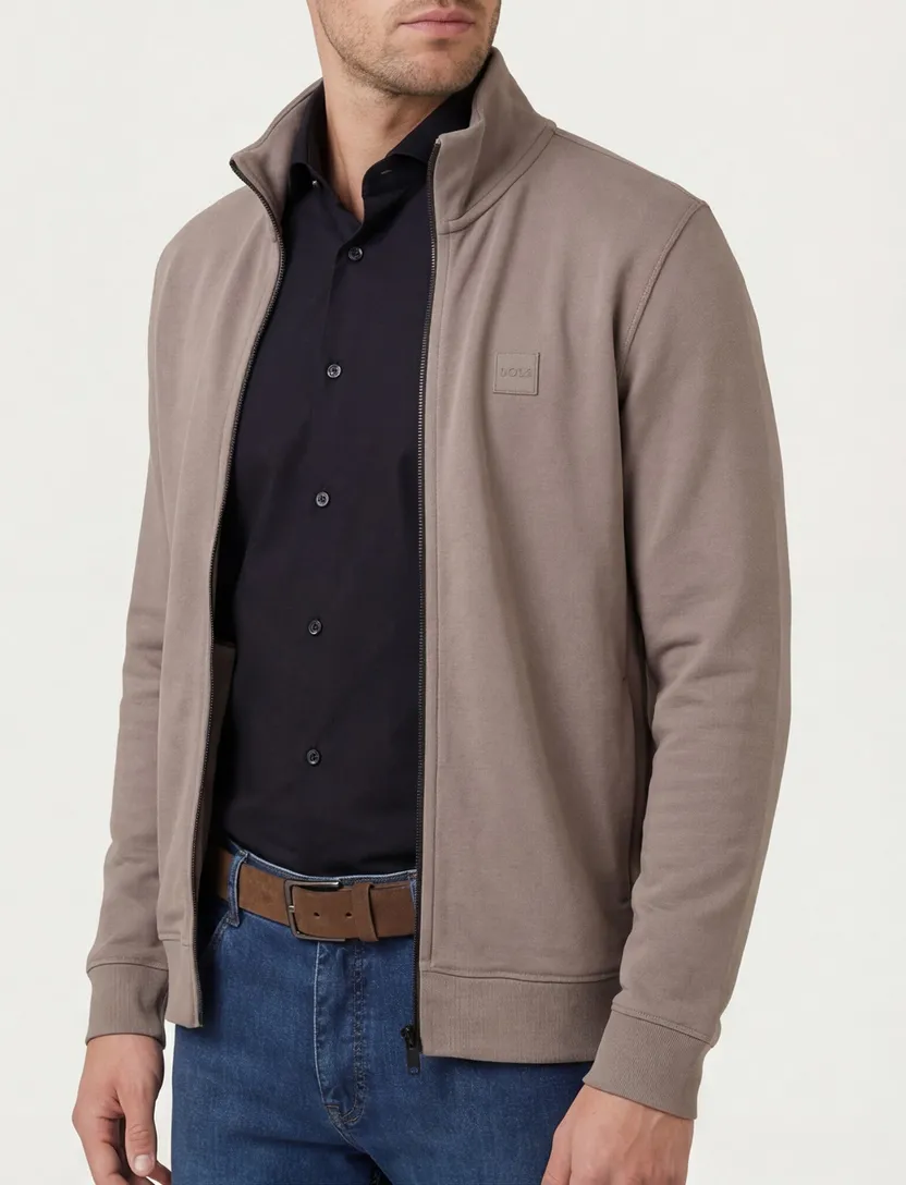 vest beige Boss Orange katoen