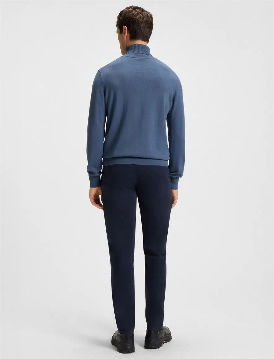 Boss Orange coltrui blauw katoen regular fit katoen