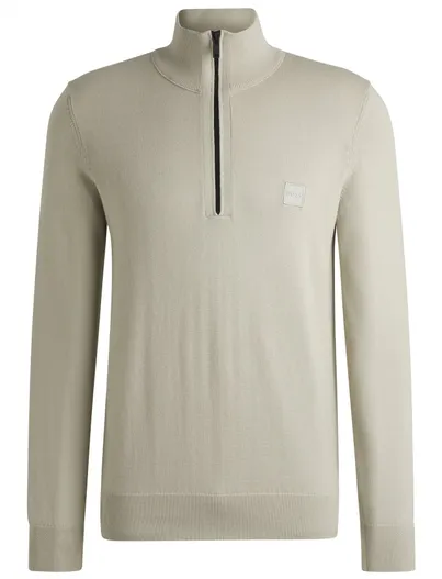 Hugo Boss Boss Black trui beige half zip