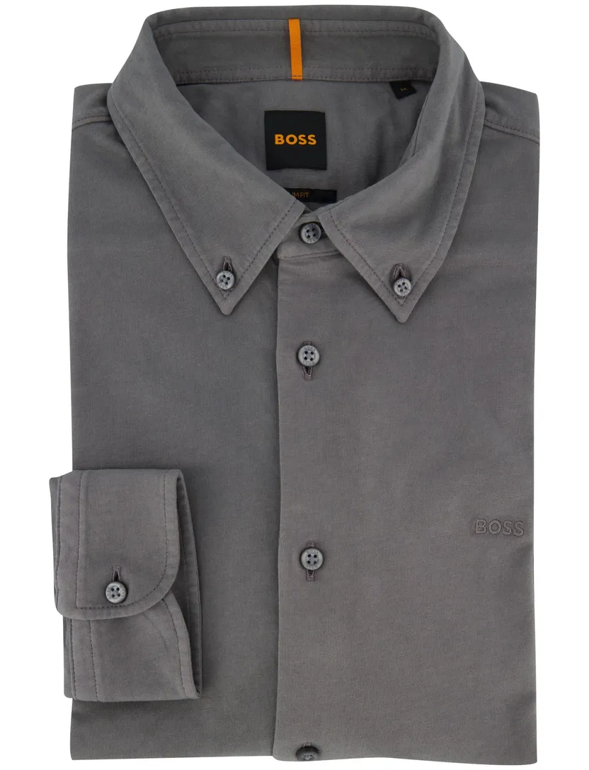 Casual slim fit jersey overhemd BOSS Orange