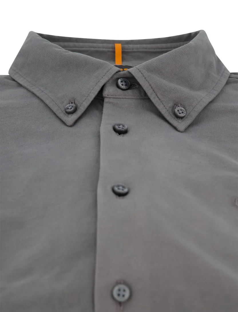 Casual slim fit jersey overhemd BOSS Orange