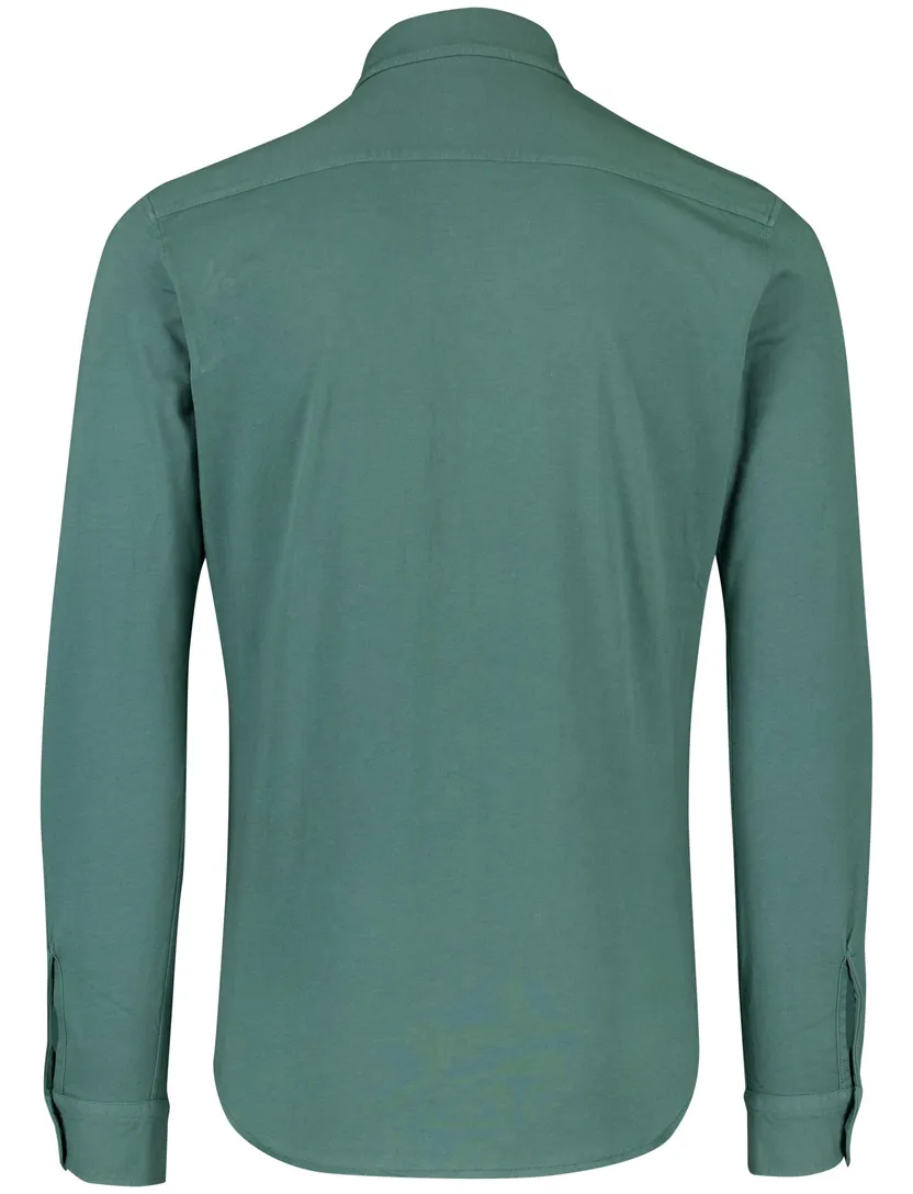 Boss Orange slim fit jersey overhemd groen