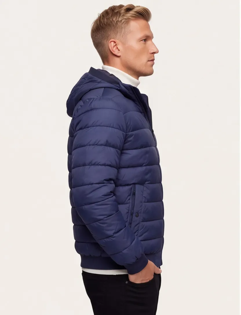 Boss orange odenis tussenjas donkerblauw