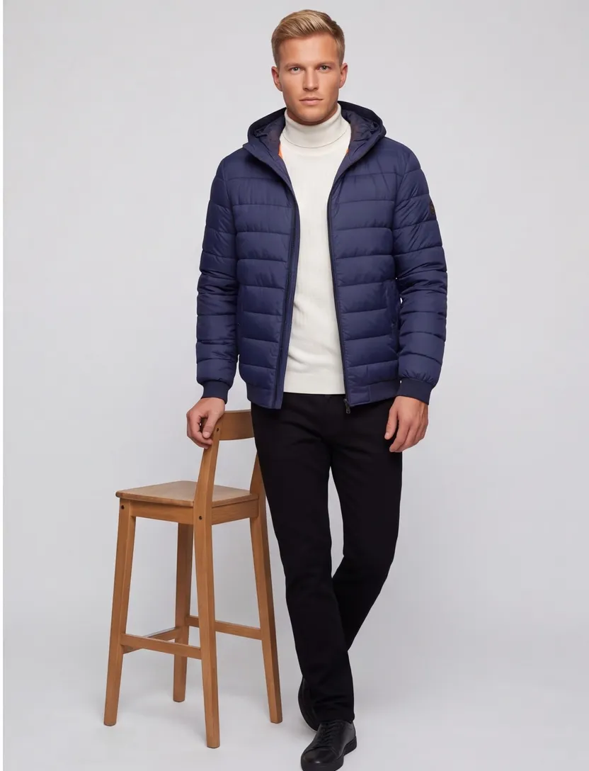 Boss orange odenis tussenjas donkerblauw