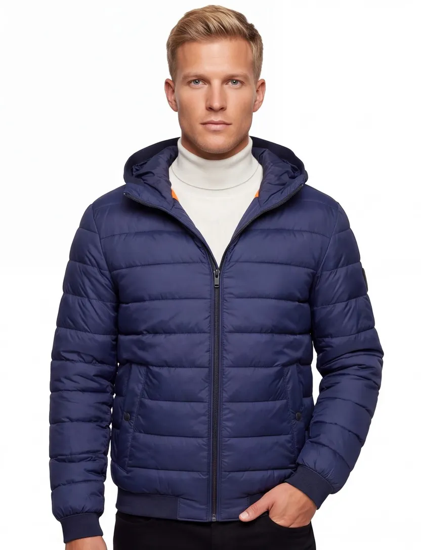Boss orange odenis tussenjas donkerblauw