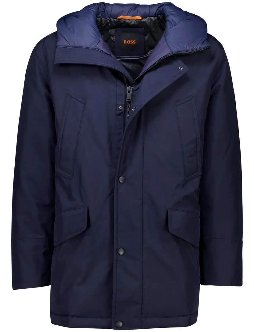 Boss Orange Osiass winterjas donkerblauw