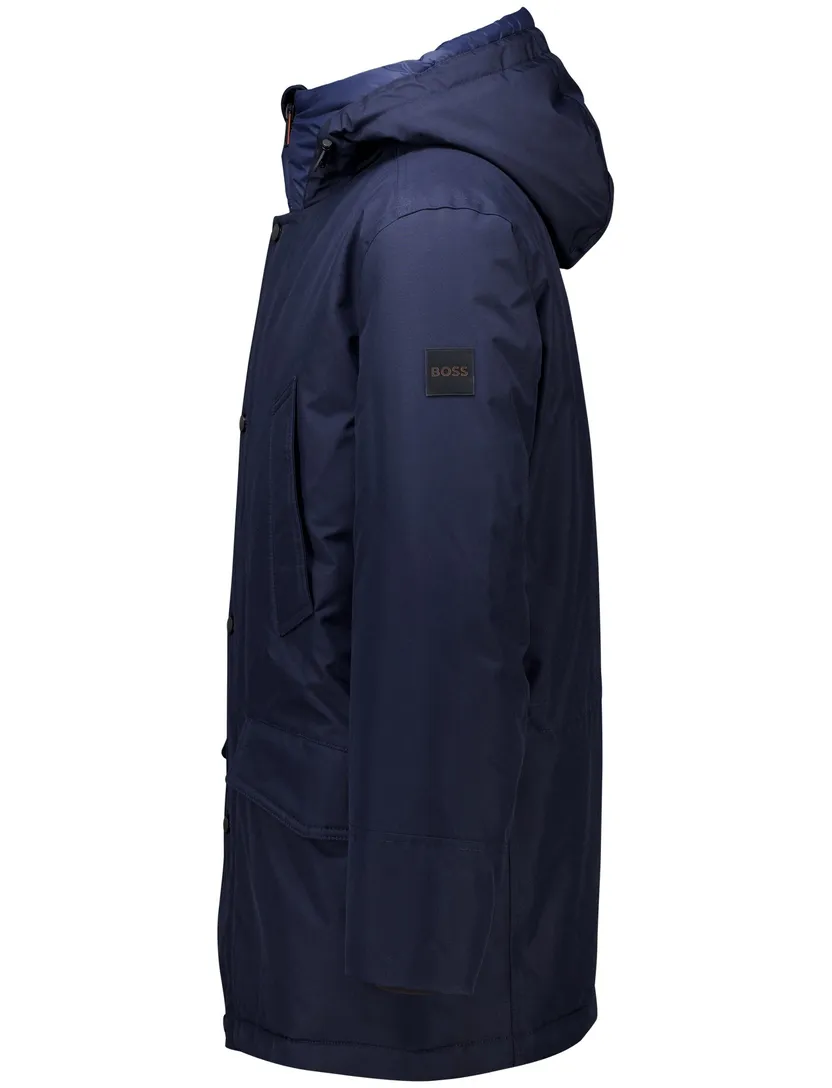 Boss Orange Osiass winterjas donkerblauw